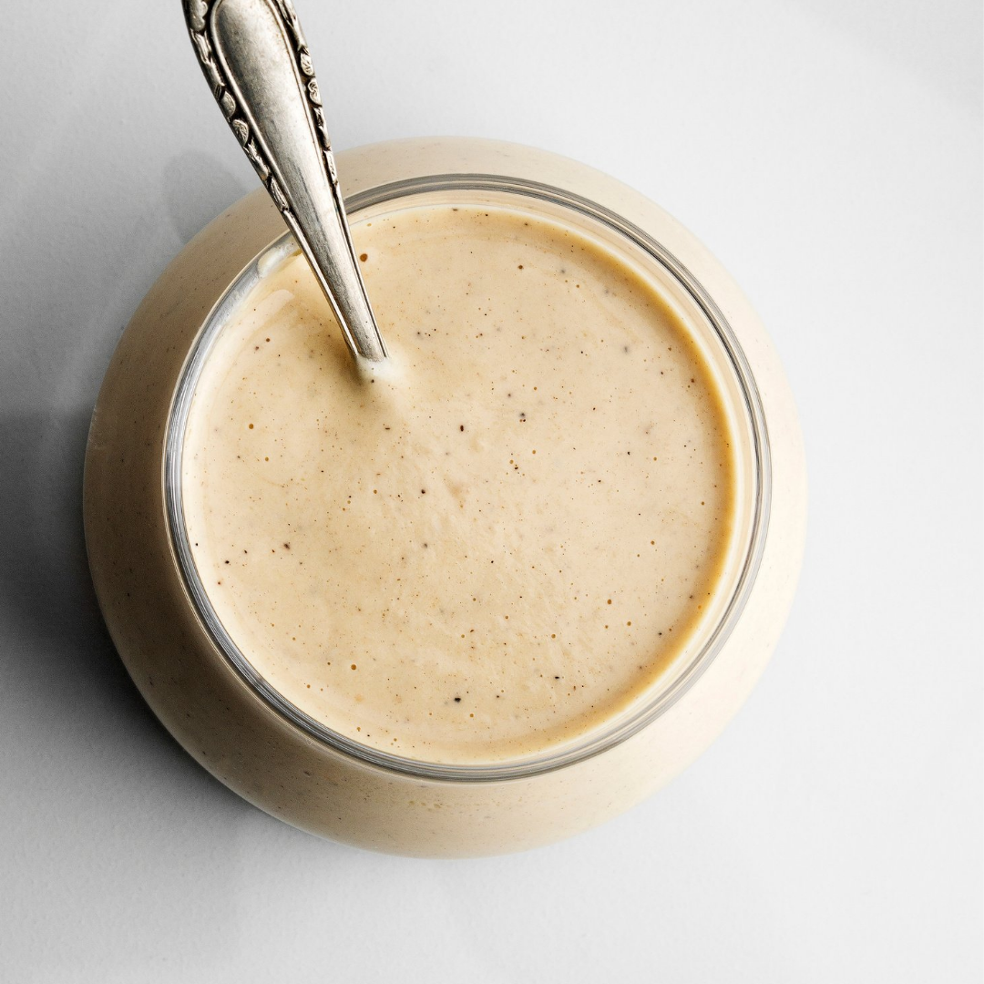 Vegan creamy salad dressing using our Original Tahini