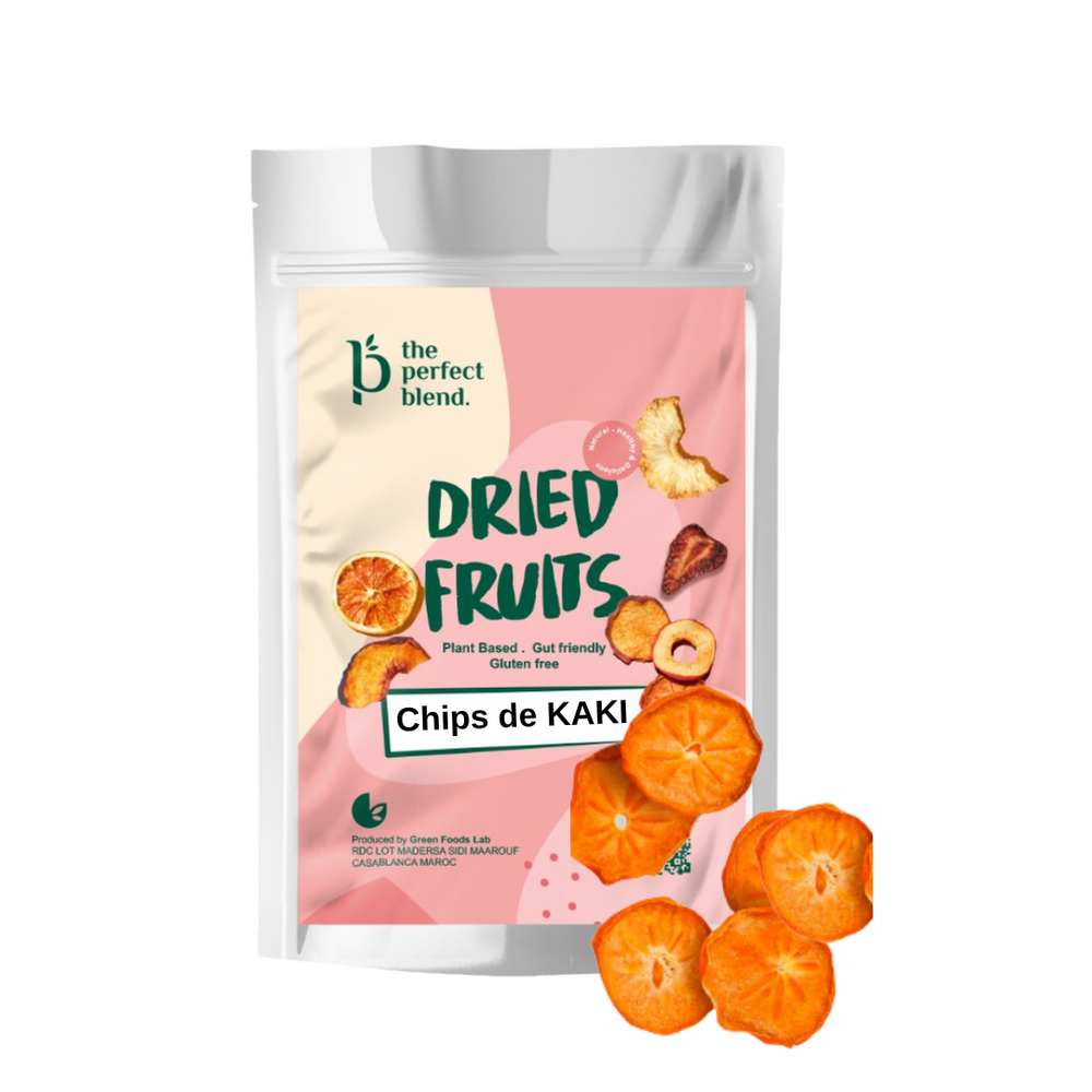 CHIPS DE KAKI DÉSHYDRATÉ